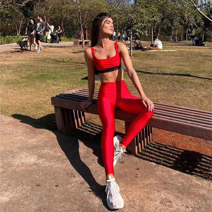 Soft Sculpt Legging - Tomato | Glossy