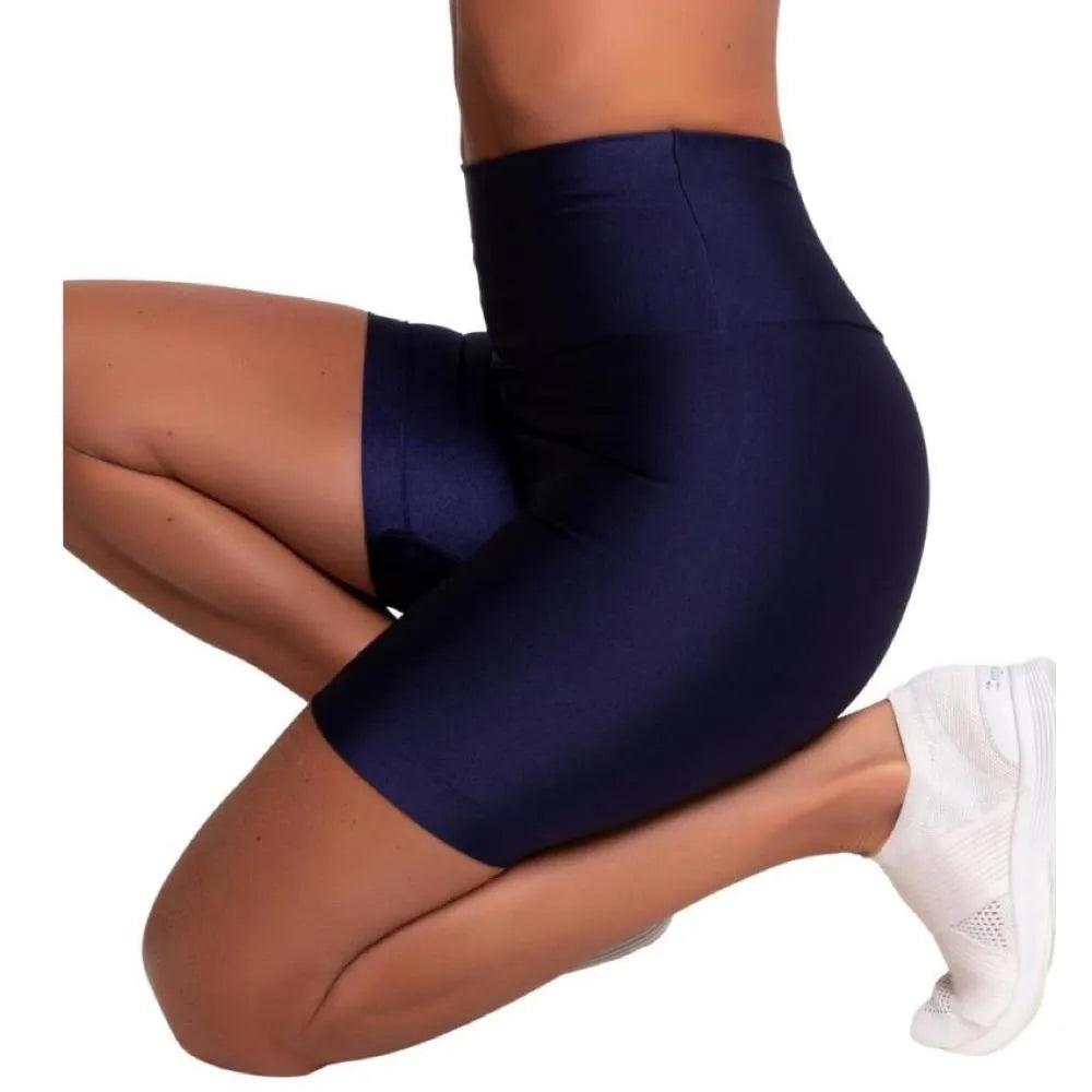 Satin Touch Sculpt Short - Navy | Glossy