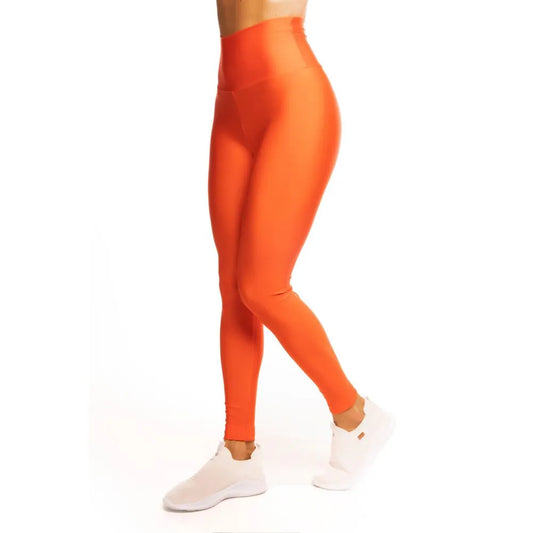 Soft Sculpt Legging - Tangerine Neon | Glossy