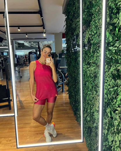 Mesh Tank Top - Pink