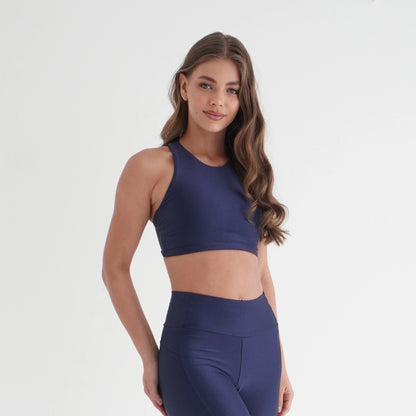 2-Piece Sculpt Set: Legging & Bra | Glossy