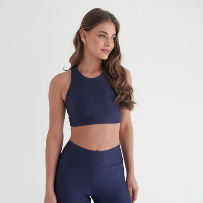 2-Piece Sculpt Set: Legging & Bra | Glossy