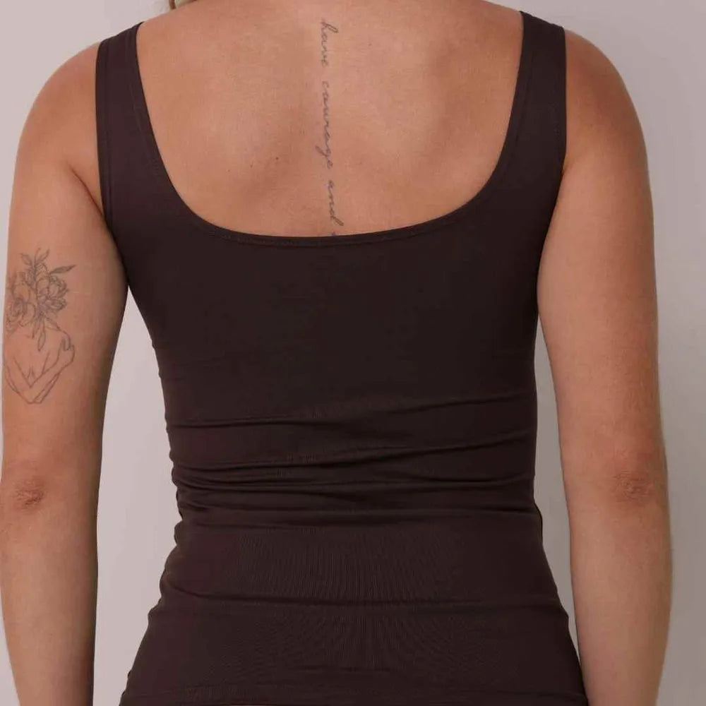 Seamless Tank - Café | Glossy