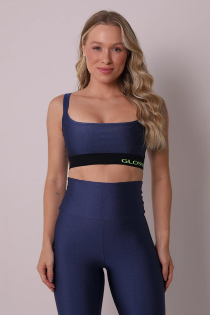 Soft Sculpt Legging - Blue Jeans | Glossy
