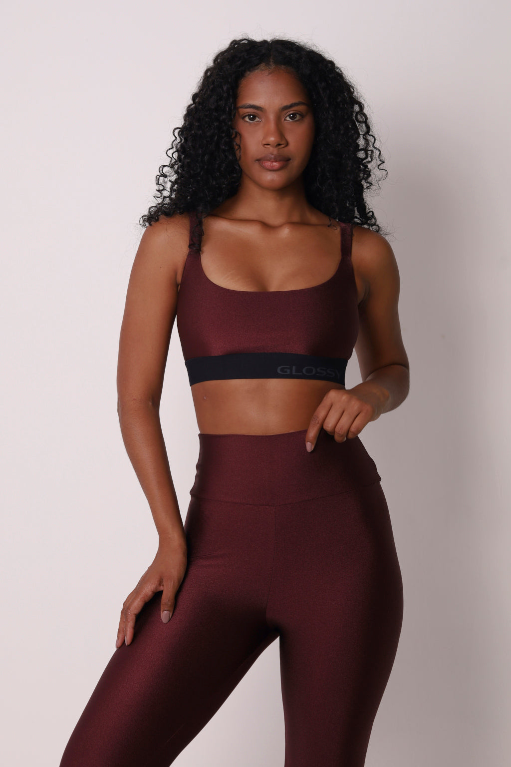 Soft Sculpt Legging - Barolo | Glossy