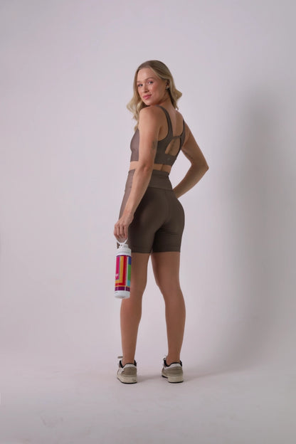 Satin Touch Sculpt Short - Castanho | Glossy