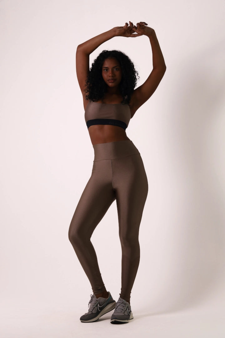 Soft Sculpt Legging - Castanho | Glossy