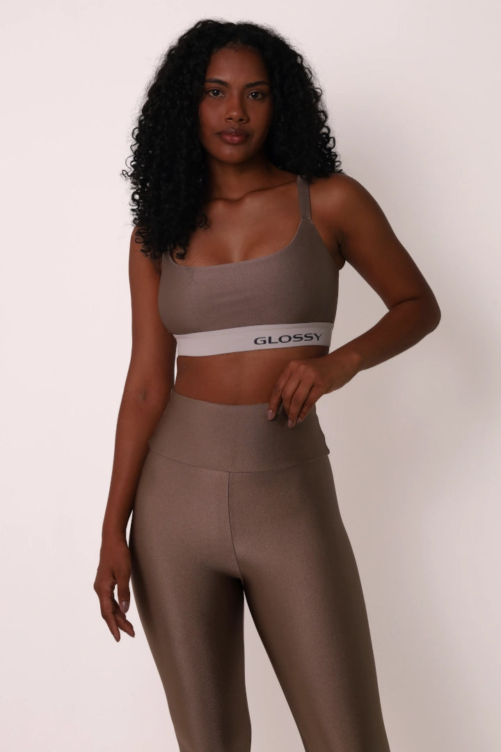 Soft Sculpt Legging - Castanho | Glossy