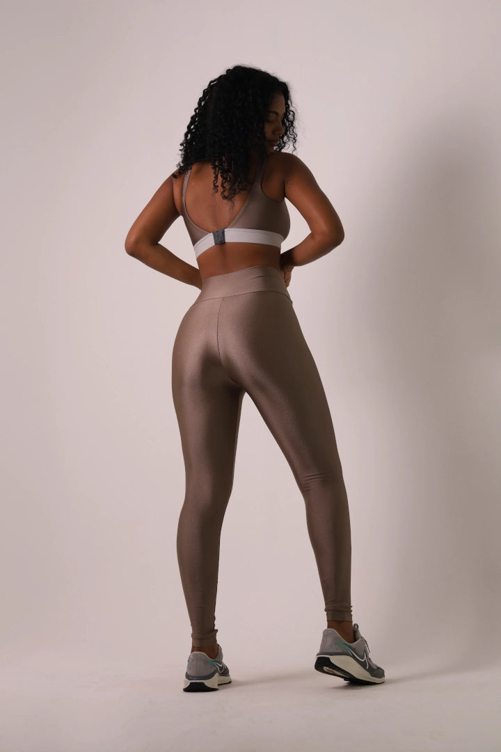 Soft Sculpt Legging - Castanho | Glossy
