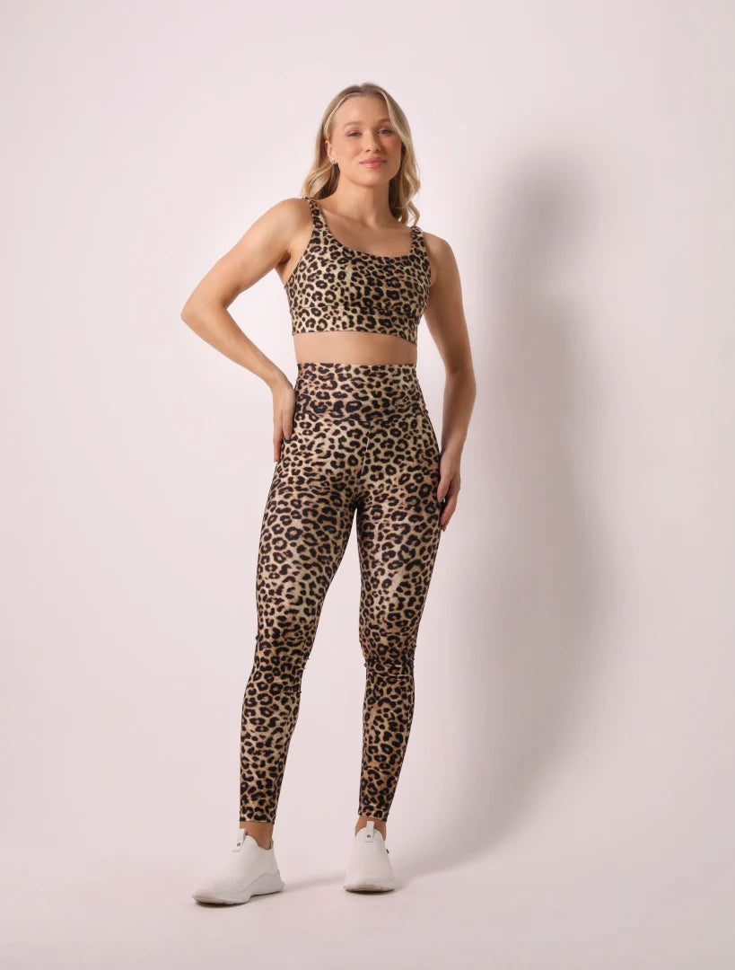 Soft Sculpt Legging -  Animal Print (Leopard Style) | Glossy
