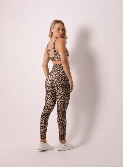 Soft Sculpt Legging -  Animal Print (Leopard Style) | Glossy