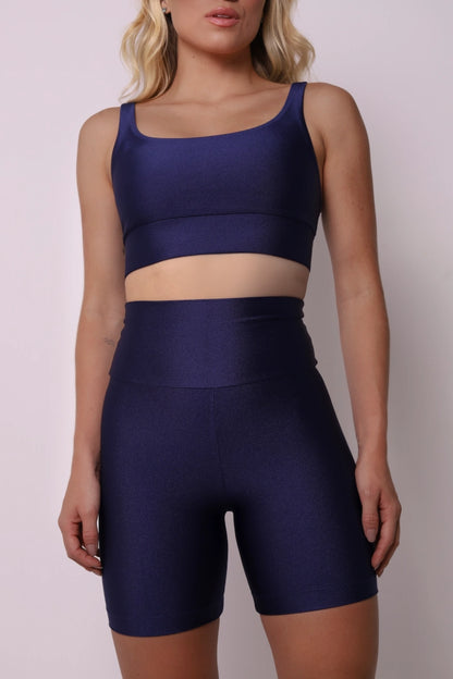 Satin Touch Sculpt Short - Navy | Glossy