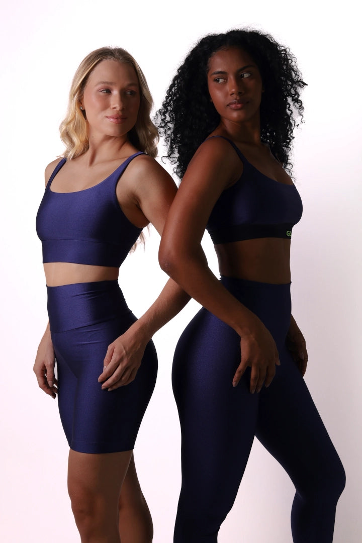 Satin Touch Sculpt Short - Navy | Glossy