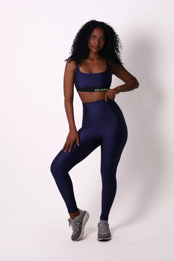 Soft Sculpt Legging - Navy | Glossy