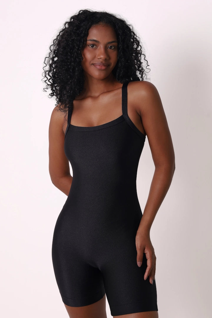 Sculpia Onepiece – Short Cut  (10 Colors) in Black | Glossy
