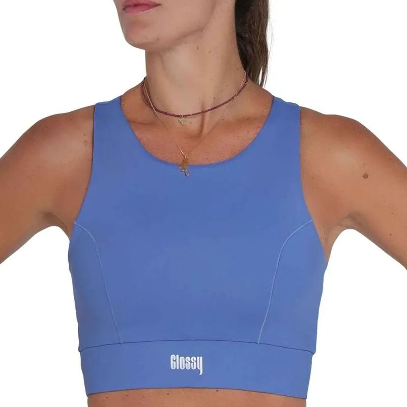 Running Pulse Top in Baby Blue | Glossy