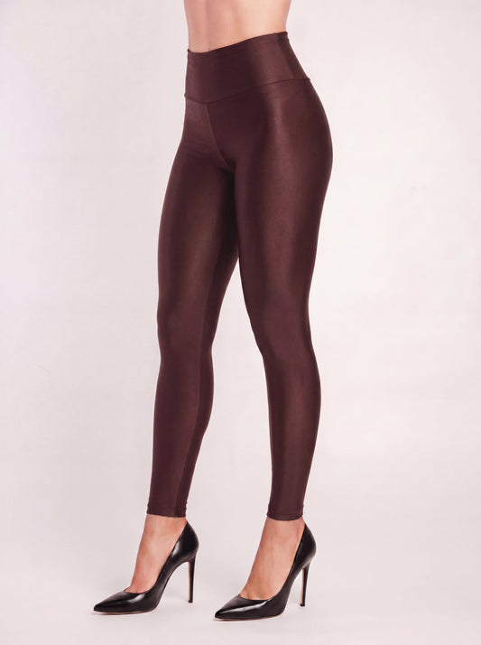 Soft Sculpt Legging - Cafe | Glossy