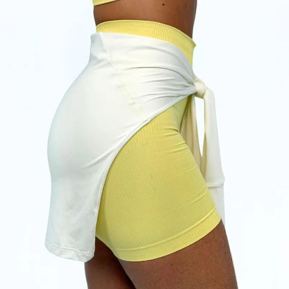 Glossy™ 2-in-1 Wrap Crop in White
