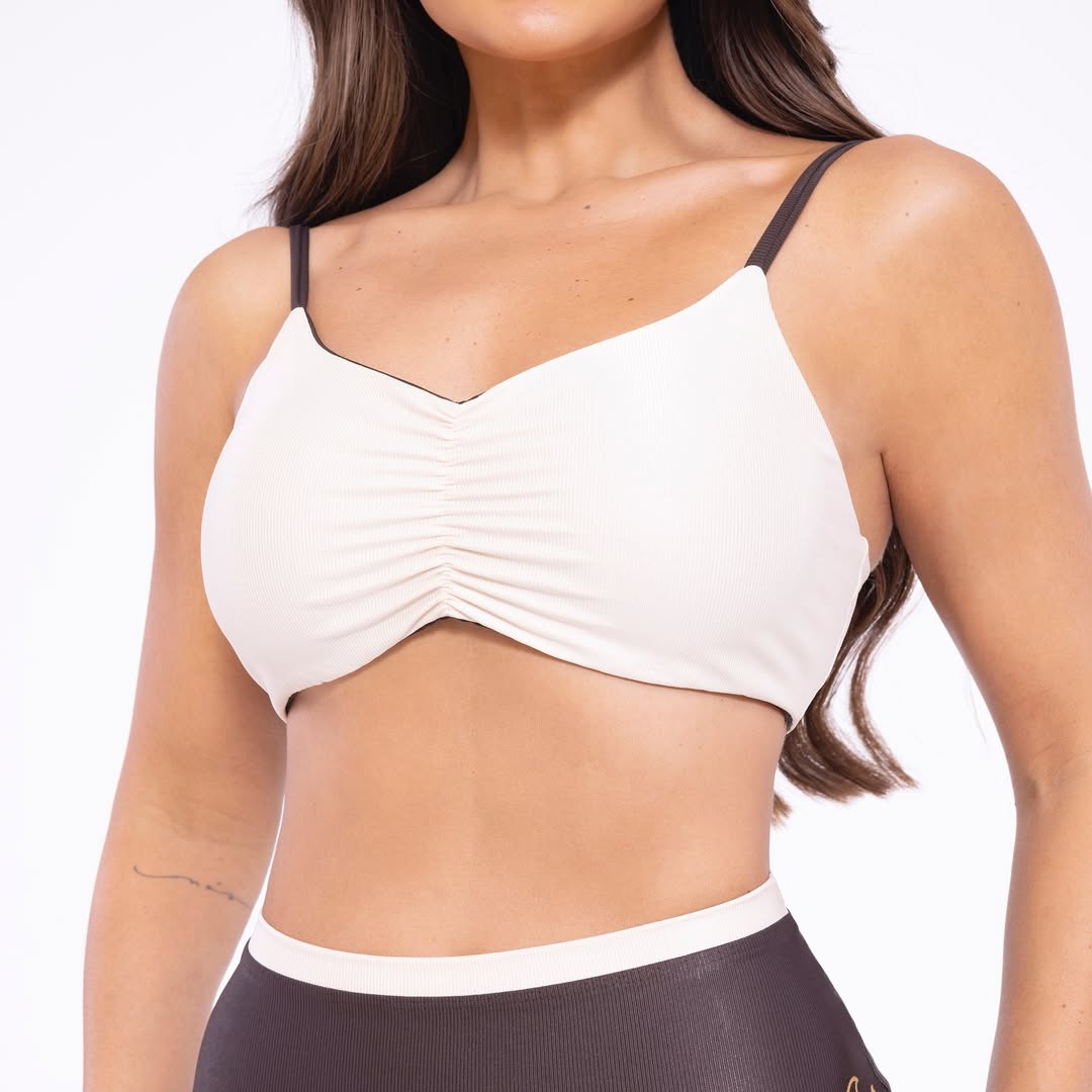 Duo Color Set — Bra & Leggings in Bronze | Mareo