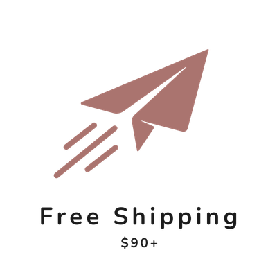 Free shipping icon for women's activewear - fast delivery on all orders above $90