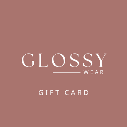Glossy gift card pantone
