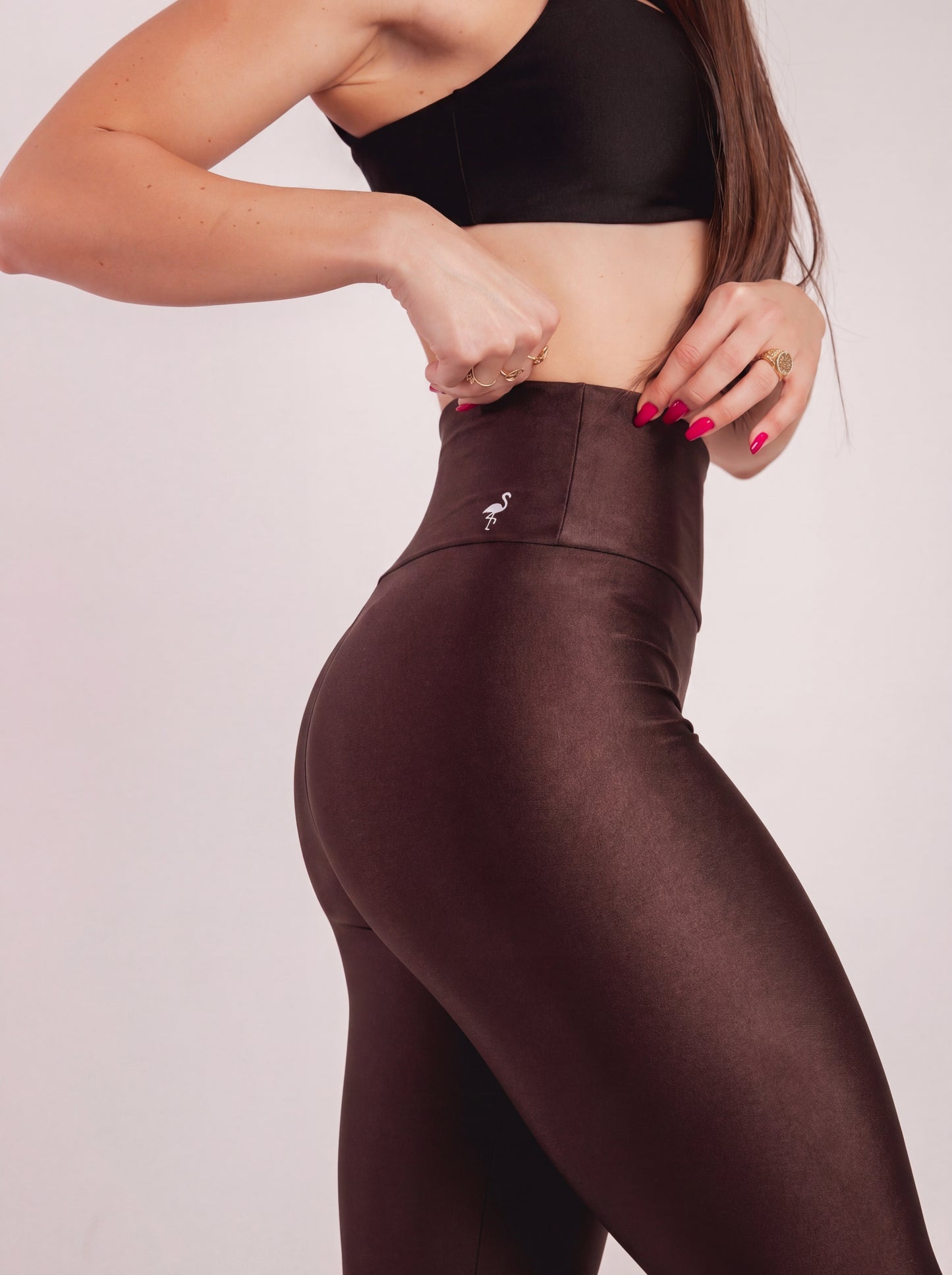 Soft Sculpt Legging - Cafe | Glossy