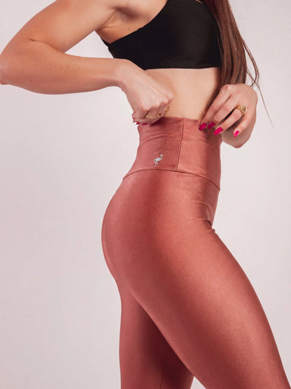 Soft Sculpt Legging - Bronze | Glossy