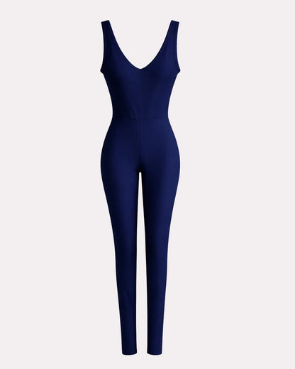 Glossy navy activewear