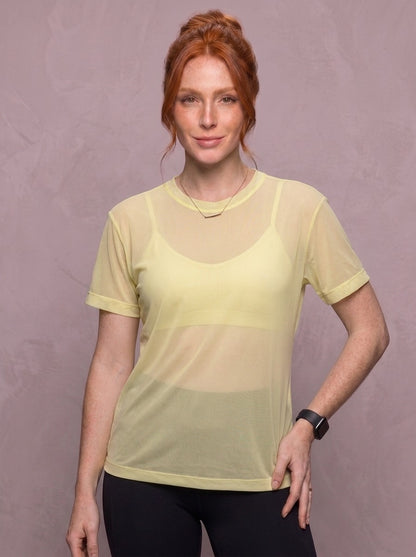 Tulle Mesh Top - Feather