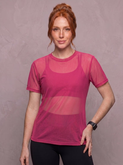 Tulle Mesh Top - Feather