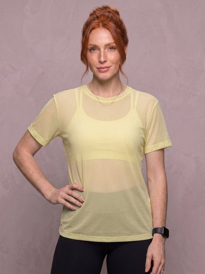 Tulle Mesh Top - Feather