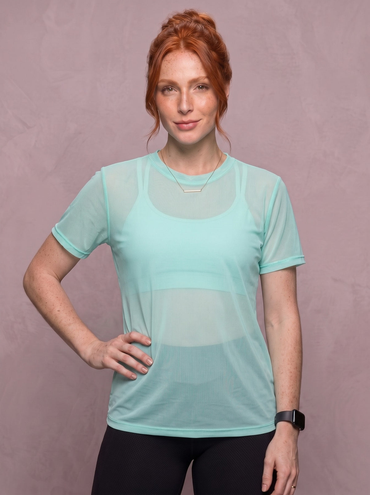 Tulle Mesh Top - Feather