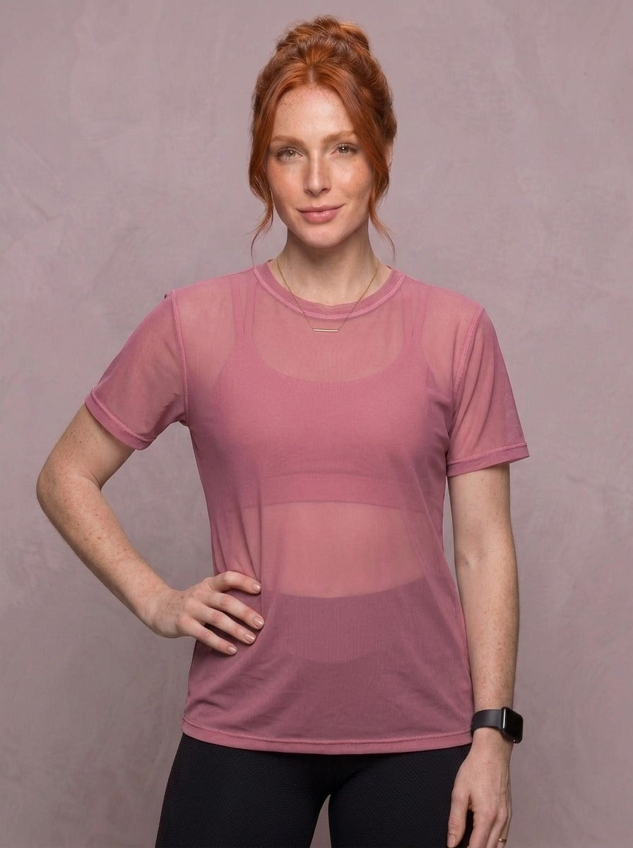 Tulle Mesh Top - Feather