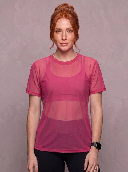 Tulle Mesh Top - Feather