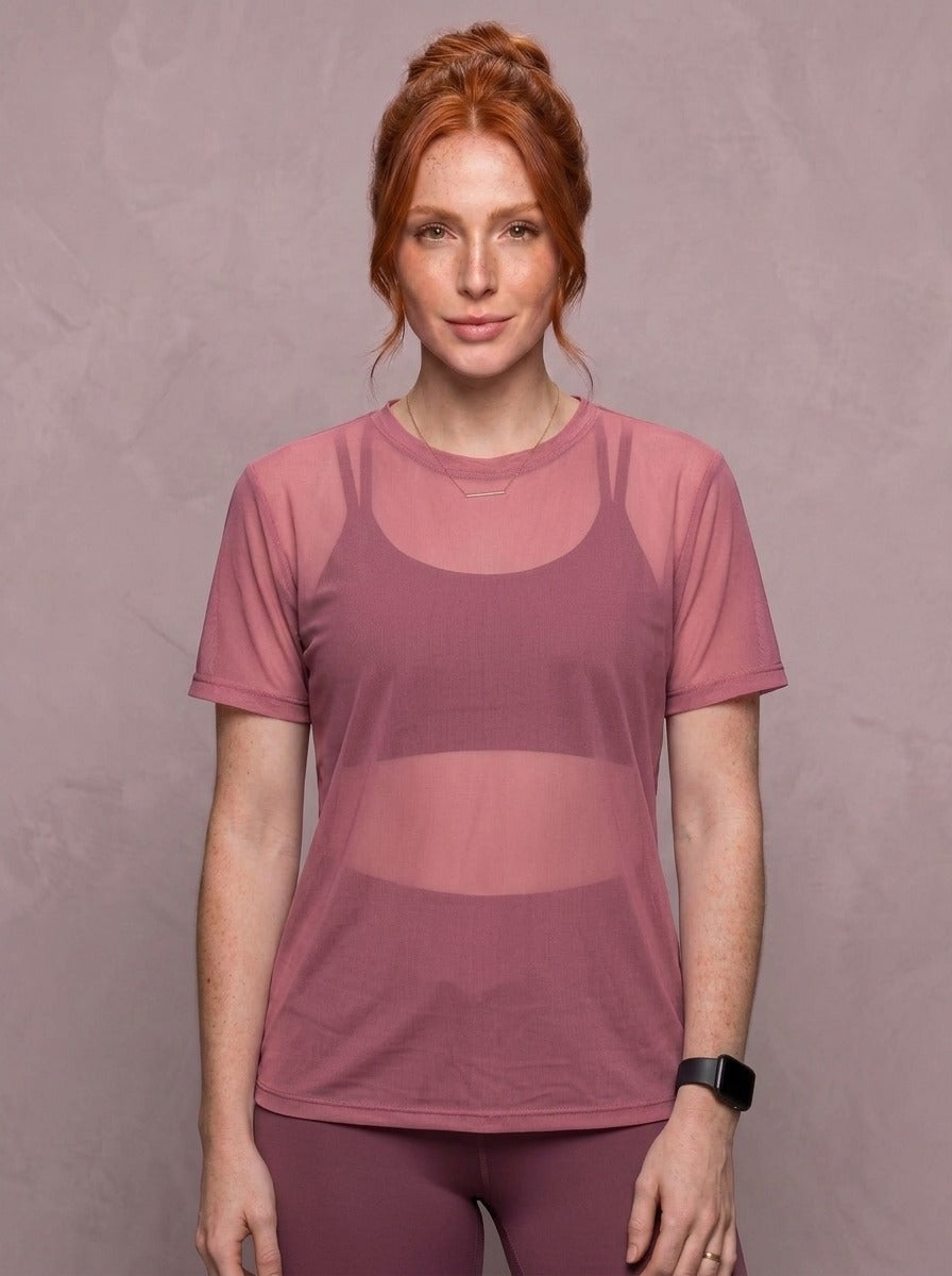 Tulle Mesh Top - Feather