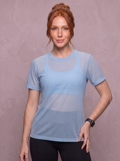 Tulle Mesh Top - Feather