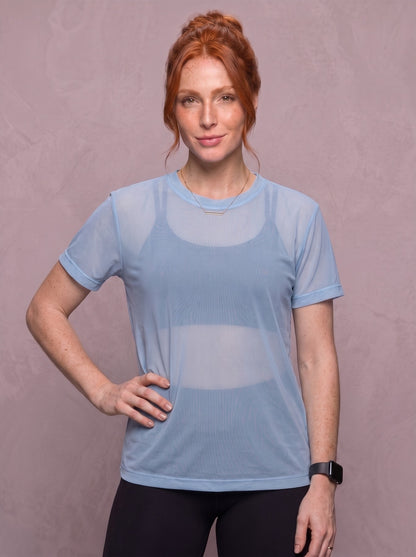 Tulle Mesh Top - Feather