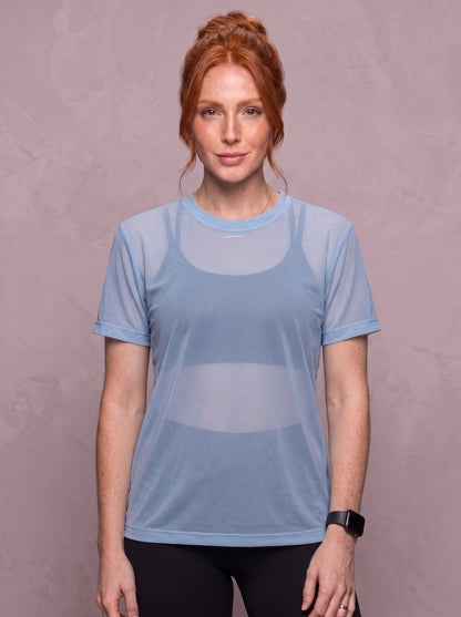 Tulle Mesh Top - Feather