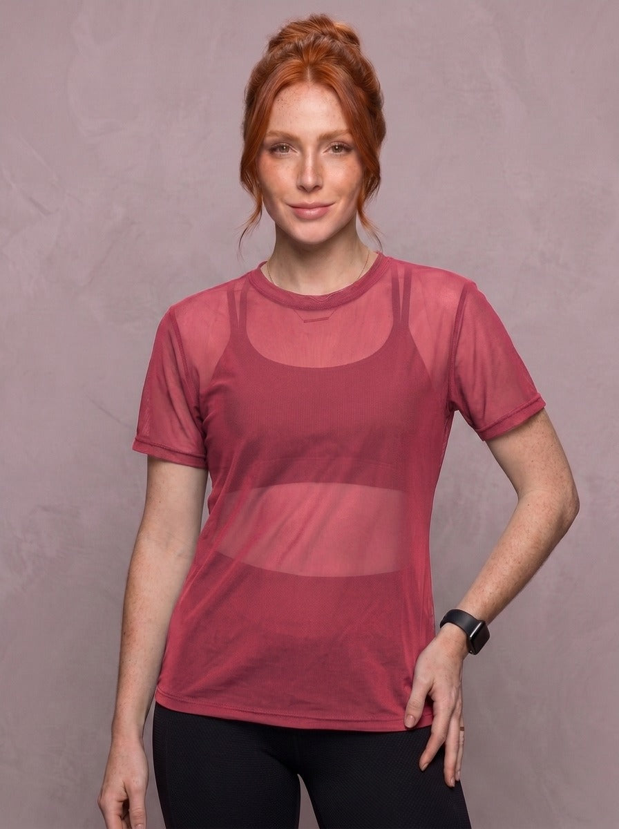 Tulle Mesh Top - Feather