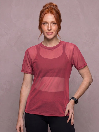 Tulle Mesh Top - Feather