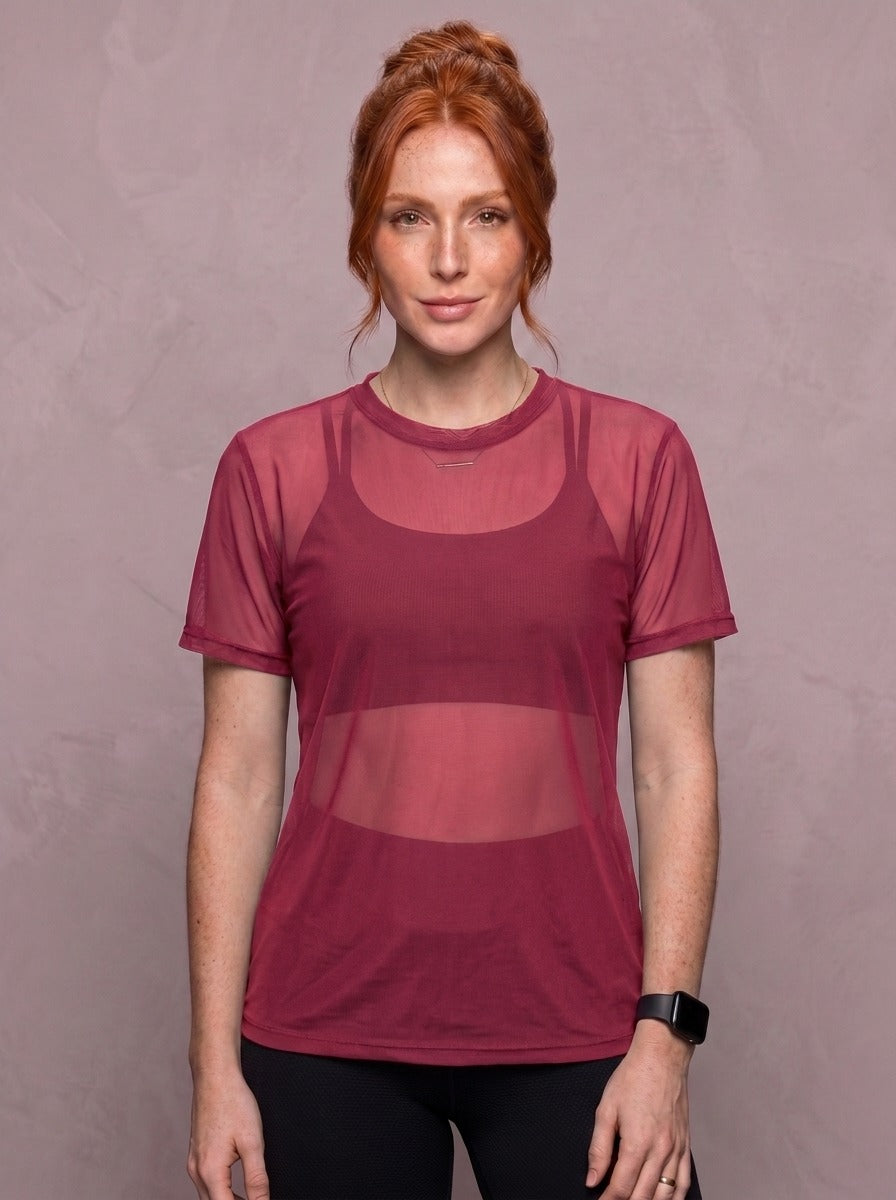 Tulle Mesh Top - Feather