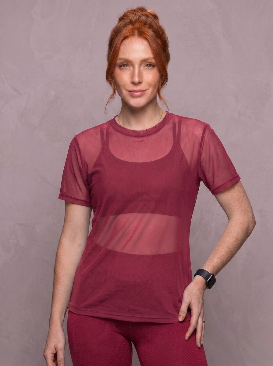 Tulle Mesh Top - Feather