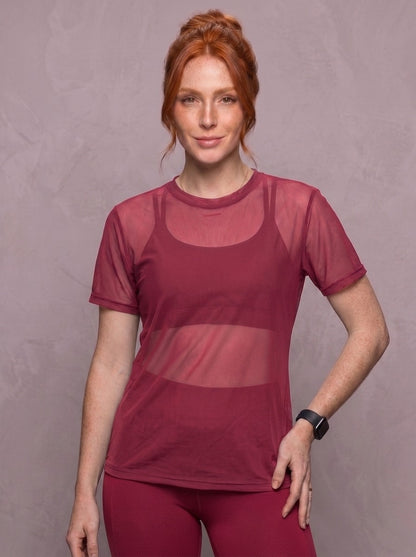 Tulle Mesh Top - Feather