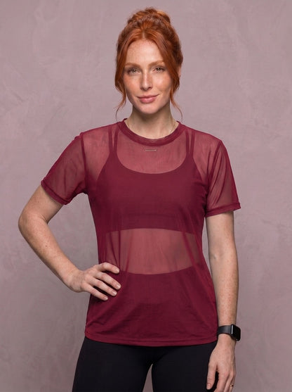 Tulle Mesh Top - Feather