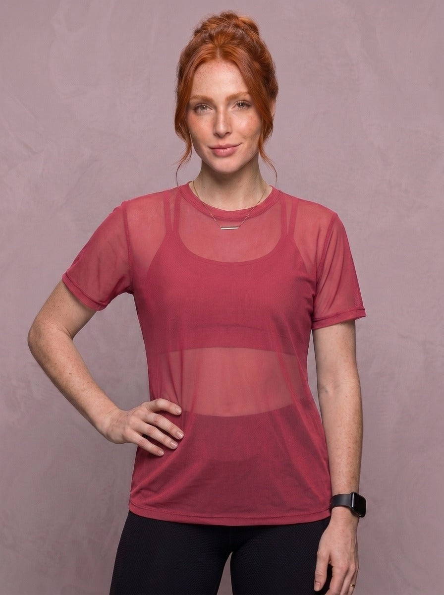 Tulle Mesh Top - Feather