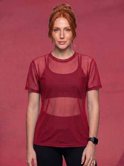 Tulle Mesh Top - Feather