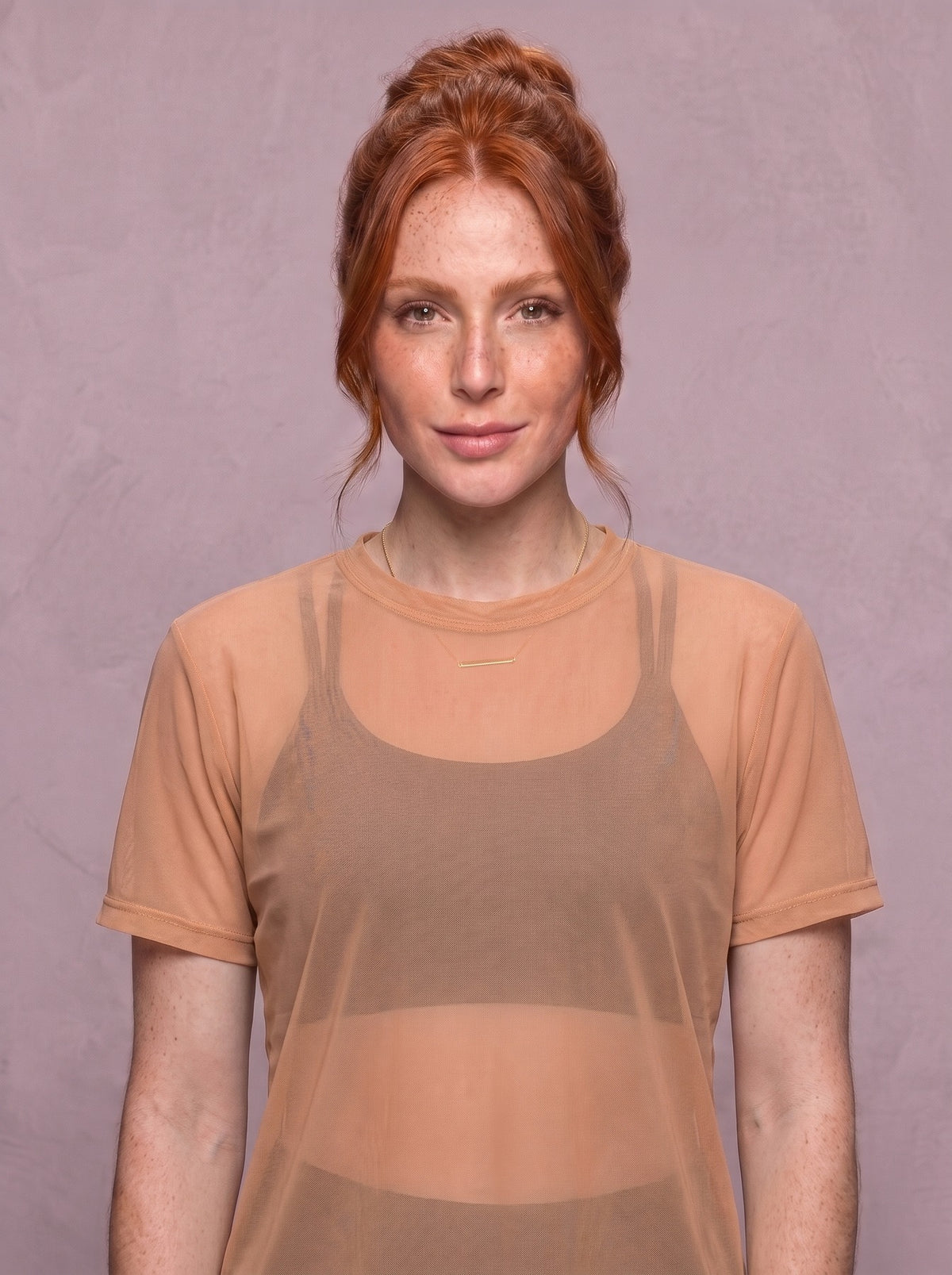 Tulle Mesh Top - Feather