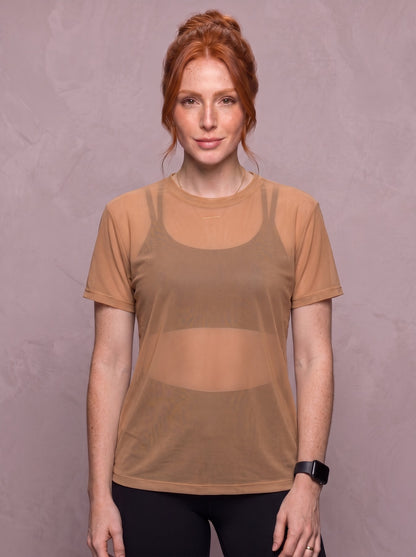 Tulle Mesh Top - Feather
