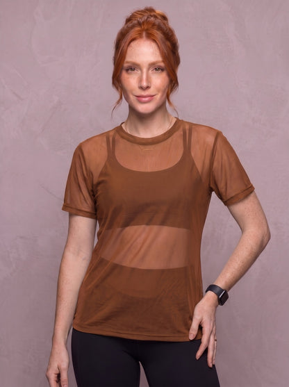 Tulle Mesh Top - Feather