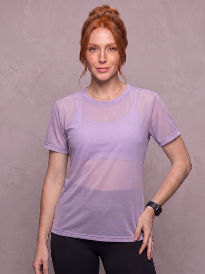 Tulle Mesh Top - Feather